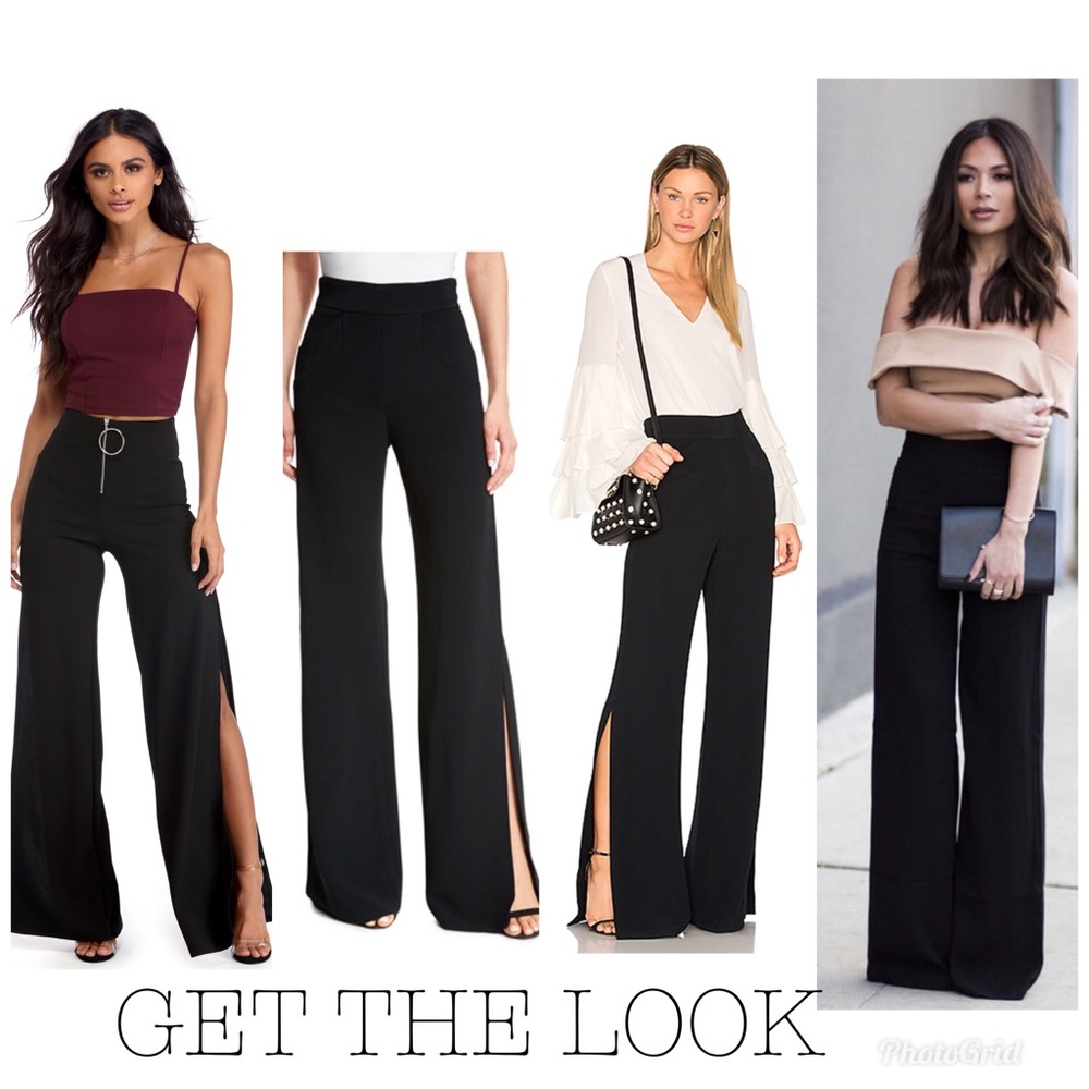 M.RENA tommy control wide legs pants